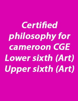 Certified philosophY for cameroon CGE
