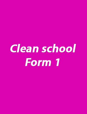 Clean school Form 1
