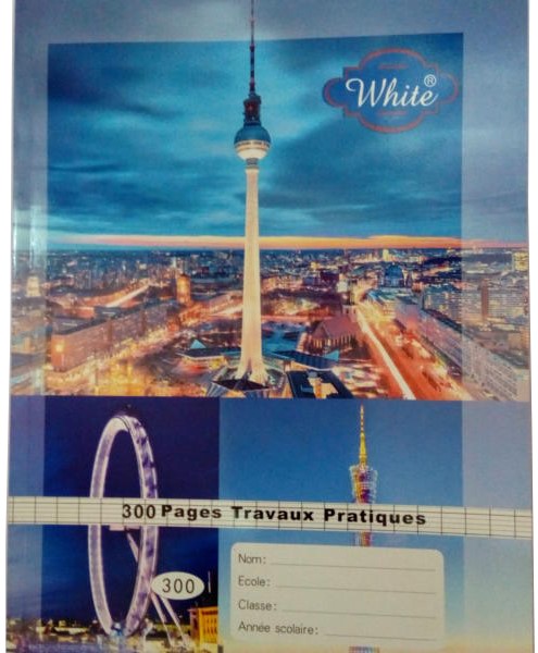 300 Pages White Grand format - Cahier ordinaire
