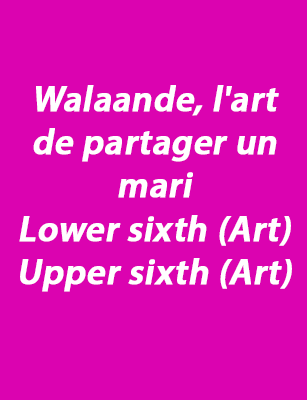 Walaande, l'art de partager un mari