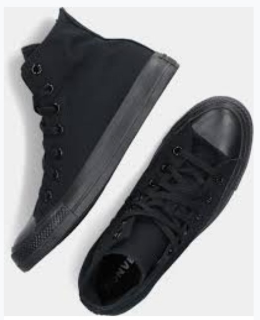 Converse montante toute noire P 37-41 AbibBooks