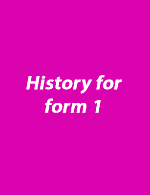 History for form 1