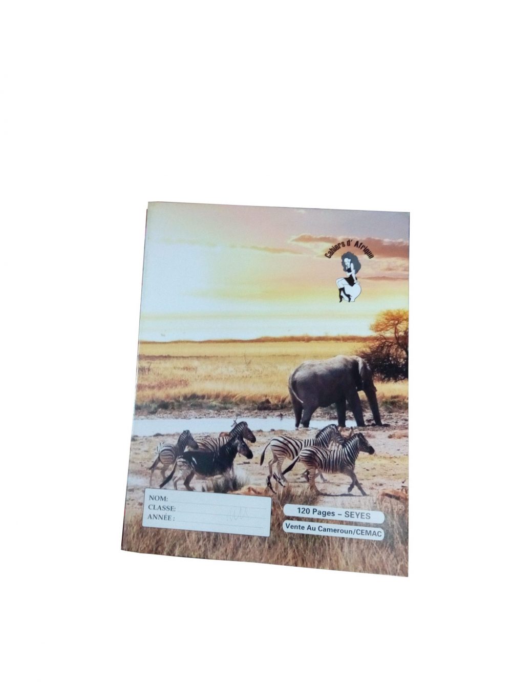 192 Pages Cahier d'Afrique couverture dure - Cahier ordinaire