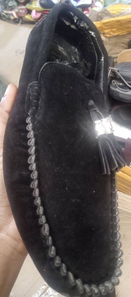 Mocassins noires en daim P 39-43